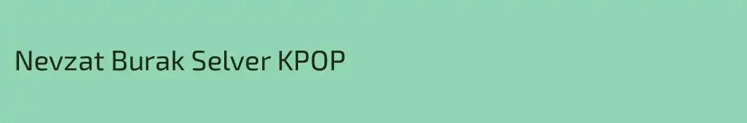 Nevzat Burak Selver KPOP